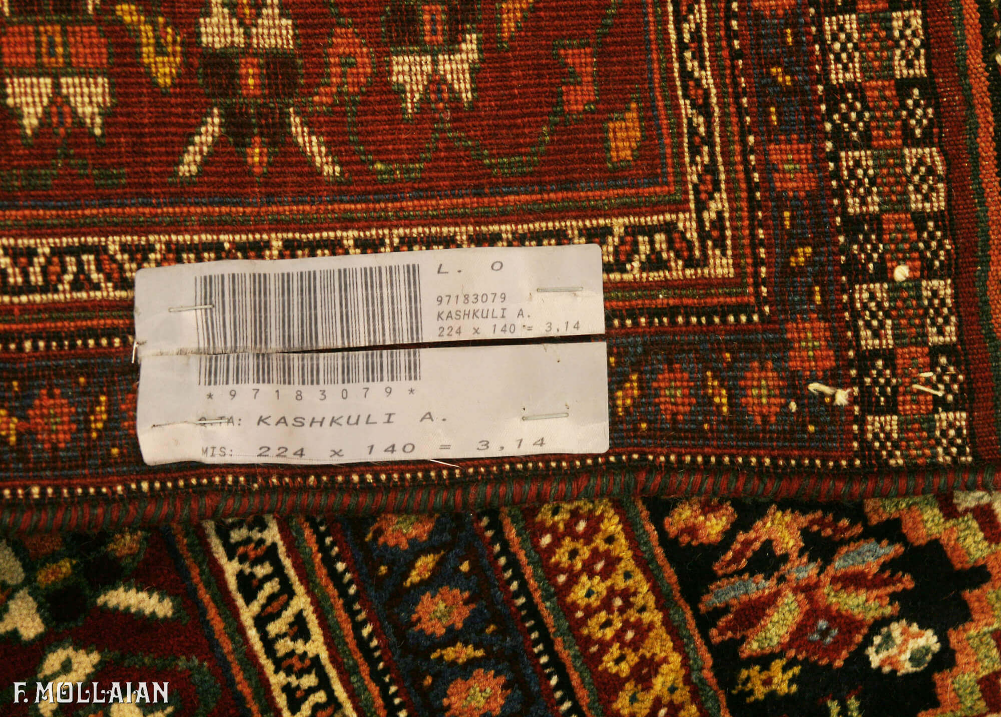 Tapis Persan Antique Kashkuli n°:97183079